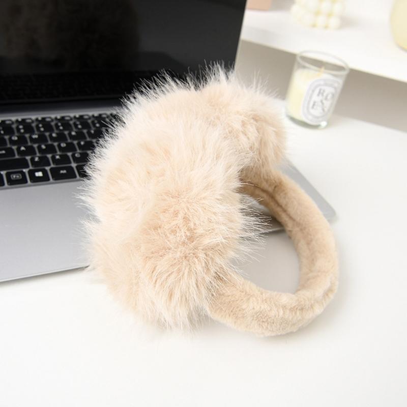 Flauschige und warme zusammenklappbare Plüsch-Ohrenwärmer für Winter-Outdoor-Aktivitäten halten Sie bei kaltem Wetter beim Skifahren warm.