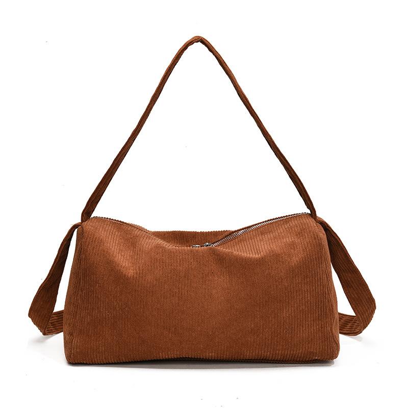 

Повседневная сумка-мессенджер Женская новая универсальная плечевая сумка большой вместимости коричневый