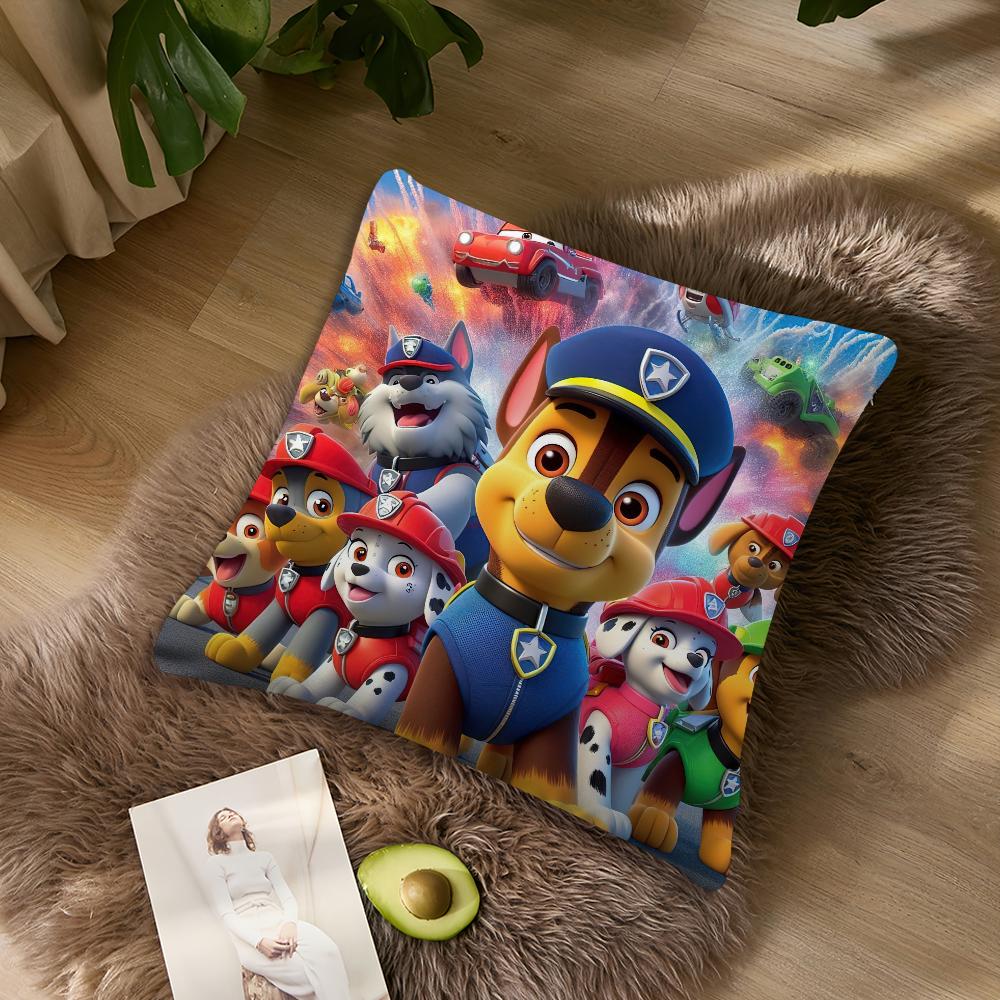 

Чехол-подушка с изображением мультяшных P-Paws P-Patrol для гостиной, акцентная подставка для спинки дивана, квадратный диван, компаньон для спокойного сна 40x40CM(16x16in)