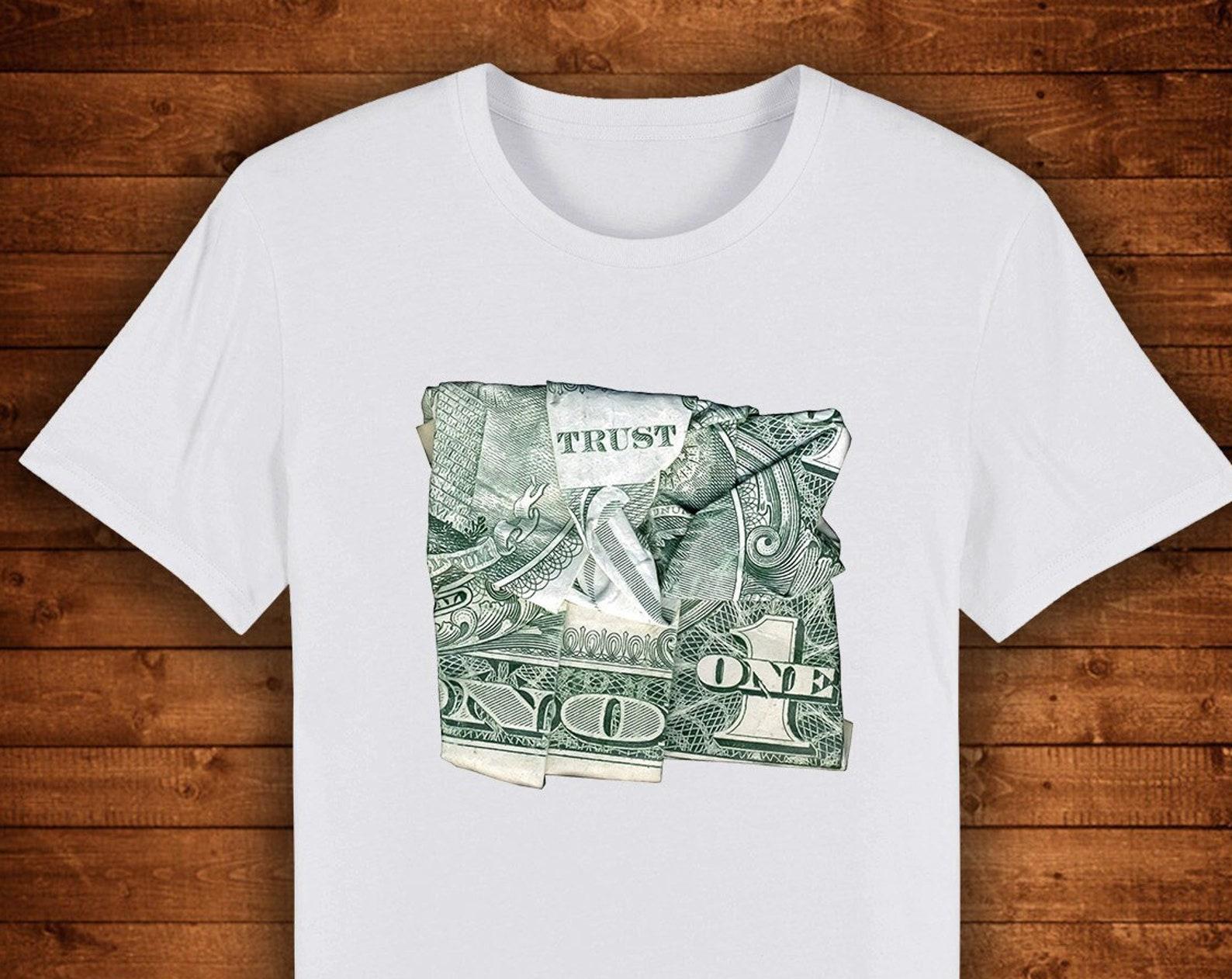 Trust No One Money / T shirt Unique Design Street Wear Art Urban Graphic Tees Top S