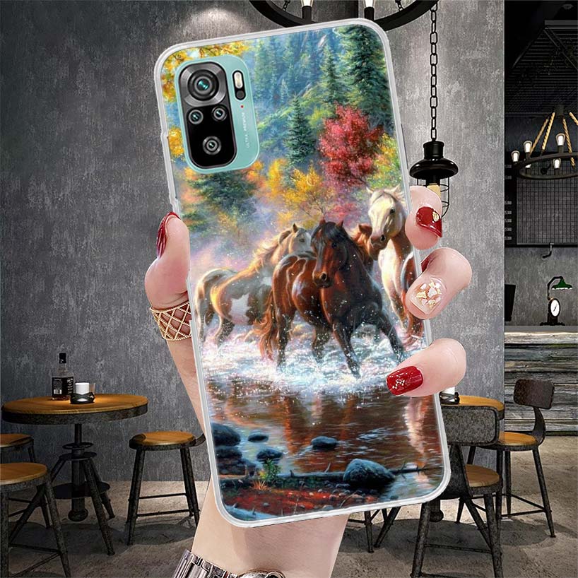 Horse Great Beauty Galloping Soft Phone Case For Xiaomi Redmi Note 15 14 14S 13 12 Pro Plus 12S 11 11S 11E 10 10S 11T 5G Fundas