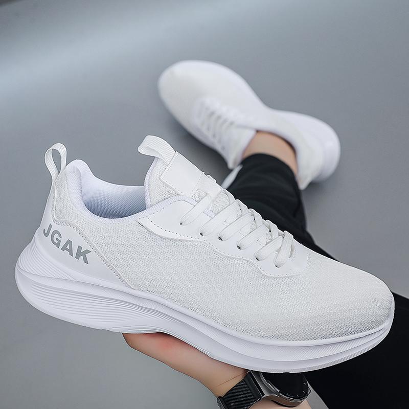Men’s White Sports Shoes Casual Lightweight Running Sneakers Tennis Shoes Black Basketball Shoes for Students Large Size 48 49 50