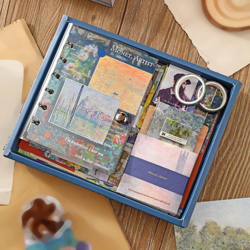 Writing Set with Multiple Accessories Including Notebook Stickers and Bookmarks for Creative Use and Daily Recording