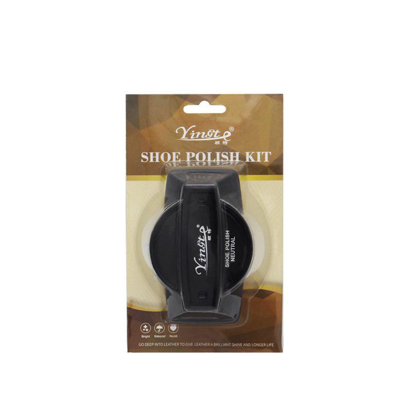 

Набор крема для обуви и щетки для кожаной обуви - Бесцветный и черный масляный уход