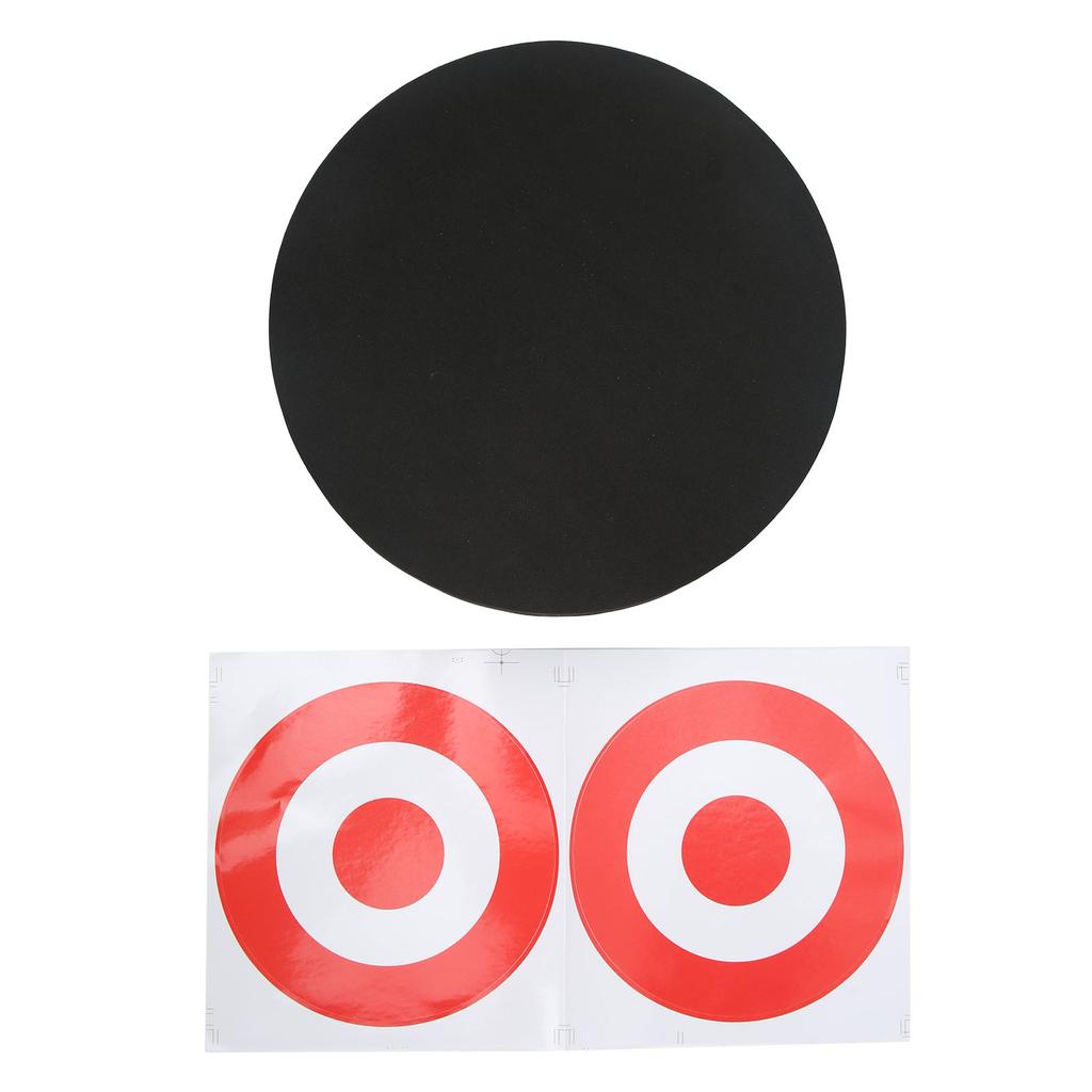 EVA Foam Round Moving Archery Target Bow Arrows Shooting Practice Board for Indoor and Outdoor Black
