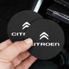 2PCS Citroen Emblem Badge Car Anti Slip Mat Coaster Water Cup Slot For Citroen C8 DS3 C6 C3 Vts C4 Saxo C4L C5 C2 C1 Xsara C3-XR