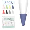 8pcs Soft Silicone Replacement Tip Case For Apple Pencil Touch Screen Stylus Pen Case Nib Protective Cover For Apple Pencil 1 2