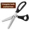 Zackenschere aus Edelstahl mit dreieckigen Zähnen, zum Basteln von Spitzen, Stoffen, Schneidern, Zickzack-Schnitt, Nähschere