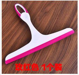 Silicone Scraper Water Glass Scraper Mirror Wiper Window Wiper Household Desktop Cleaner Window Glass Wiper Cleaning Squeegee розовый