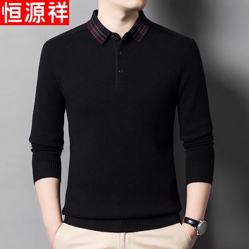 Hengyuanxiang Men s 100% Wool Thickened Warm Turtleneck Sweater 3XL