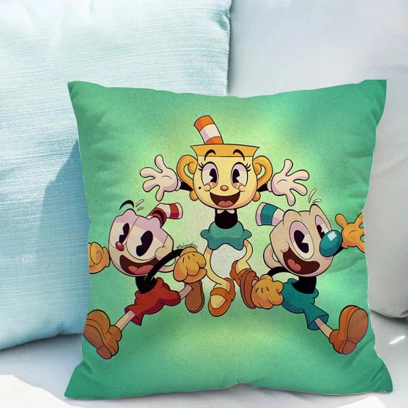 Chair Cushion Cover  C-cuphead Fall Decor Decorative Pillows for Sofa Pillowcases x Pillowcase  Pillow Hugs Covers