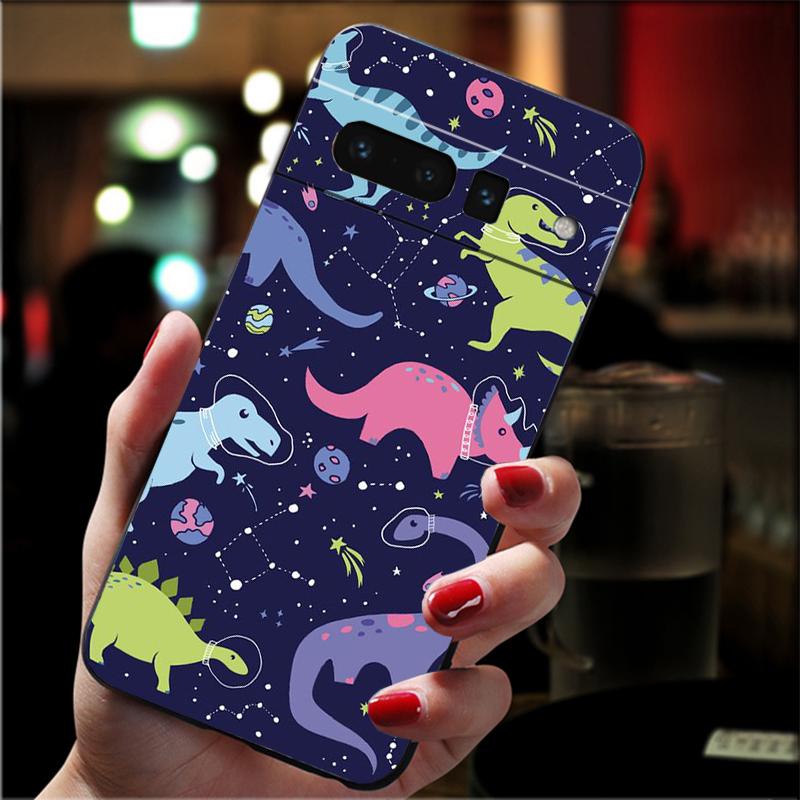 Phone Case For Google Pixel 10 9 Pro XL 9A 8 7 6 Pro Pixel 8A 7A 6A Pixel 8 7 6 5 Cute Dinosaur Baby