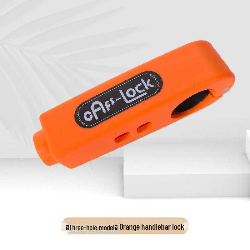 Anti-Theft Motorcycle Brake & Throttle Lock with Alarm