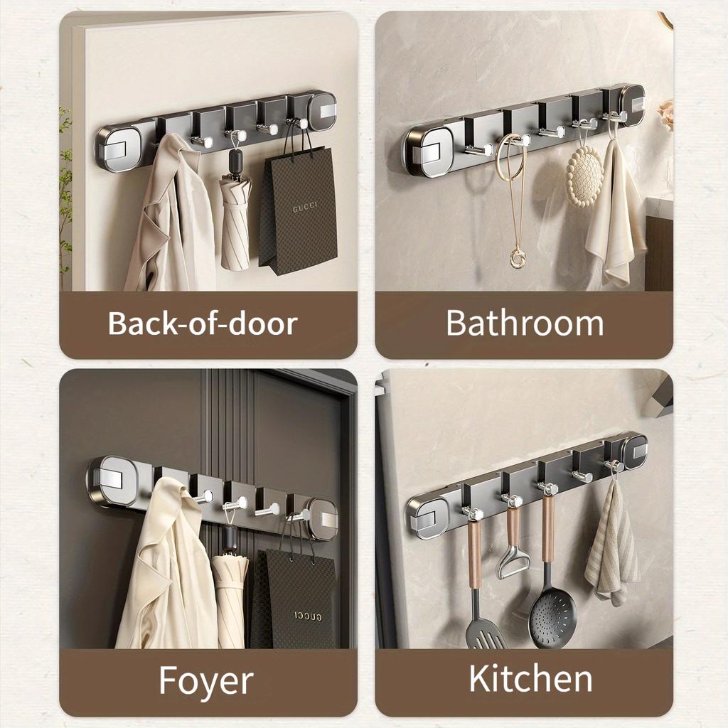 Strong Vacuum Suction Cup Hook, No Punching Hole, Movable Folding Hook Behind The Door, Entrance Coat, Hat, Key, Umbrella Hook