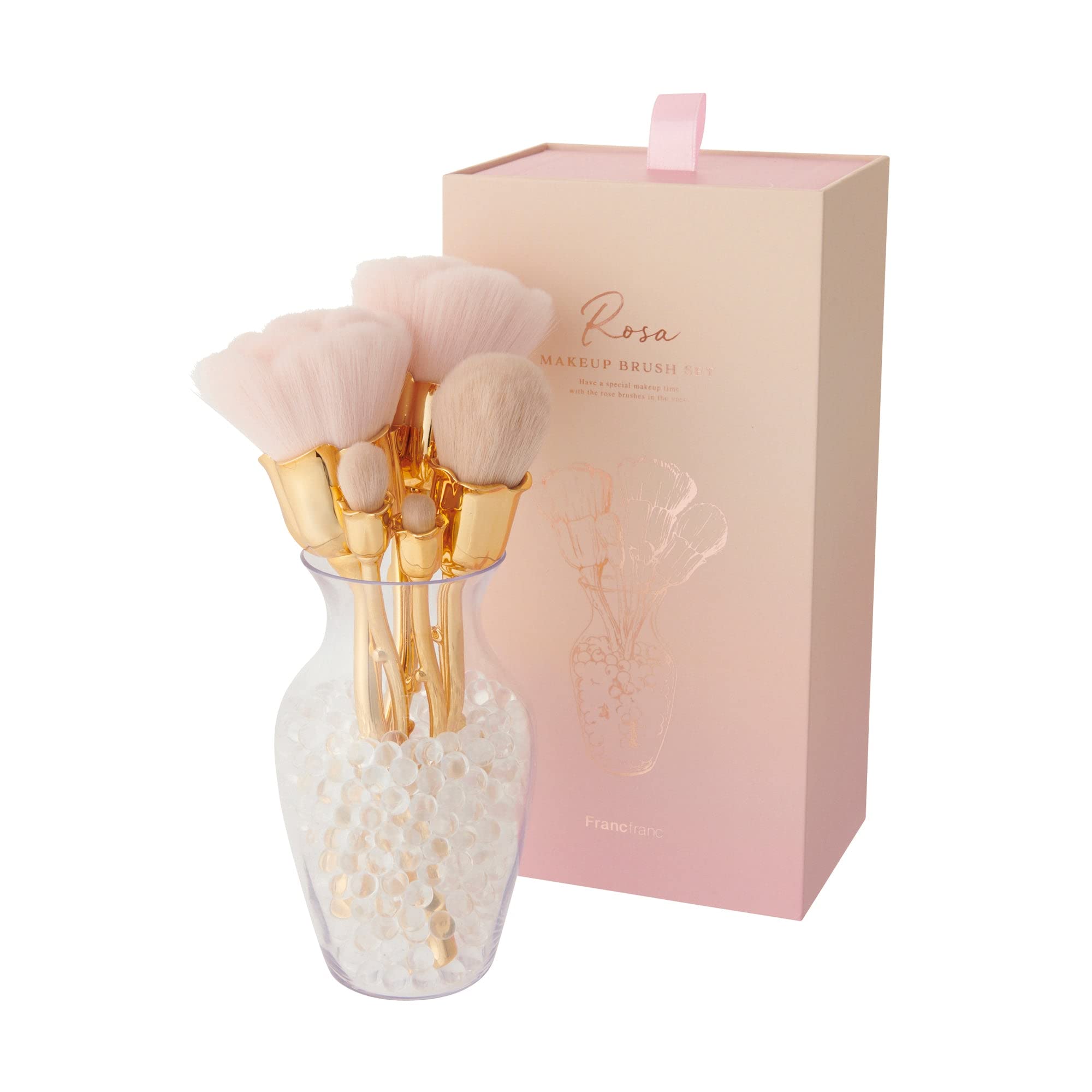 

Francfranc ABS Rossa Набор прозрачных кистей для макияжа,