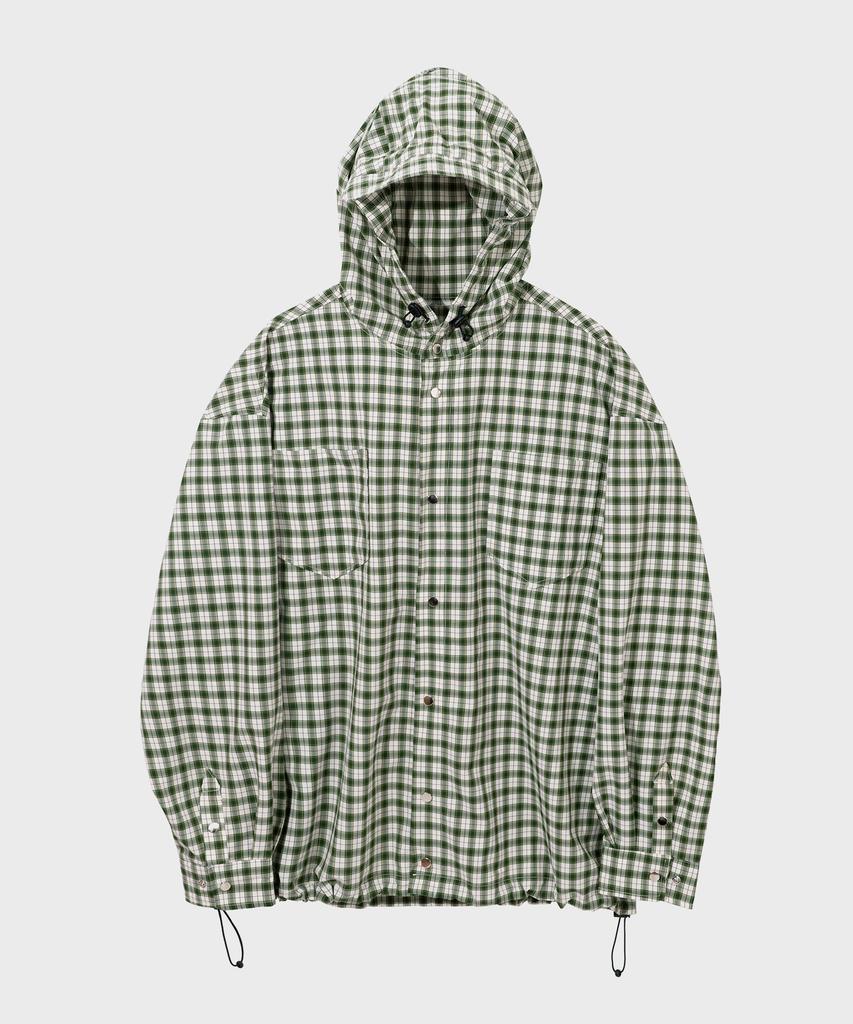 Secondmono Snap Check Hoodie Striukė [Žalia]_Sejk011Green