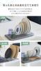 A dish rack that doubles as a stand for a clutter-free lifestyle. Made in Japan, stainless steel dish stand, dishwasher safe, adjustable width, space-