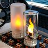1-5pcs Car Ambient Night Light Holiday Home Decor Auto Interior Light 5V USB LED Flickering Candle Bulb Lamps Accessories