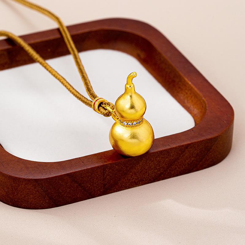 Retro Gourd National Trend Fulu Men's and Women's Versatile Long Sweater Chain Jewelry Necklace Pendant