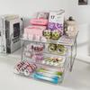 Desktop Perfume Shelf Dresser Cosmetics Storage Box Acrylic Light Luxury Ins Transparent Ladder Display Stand
