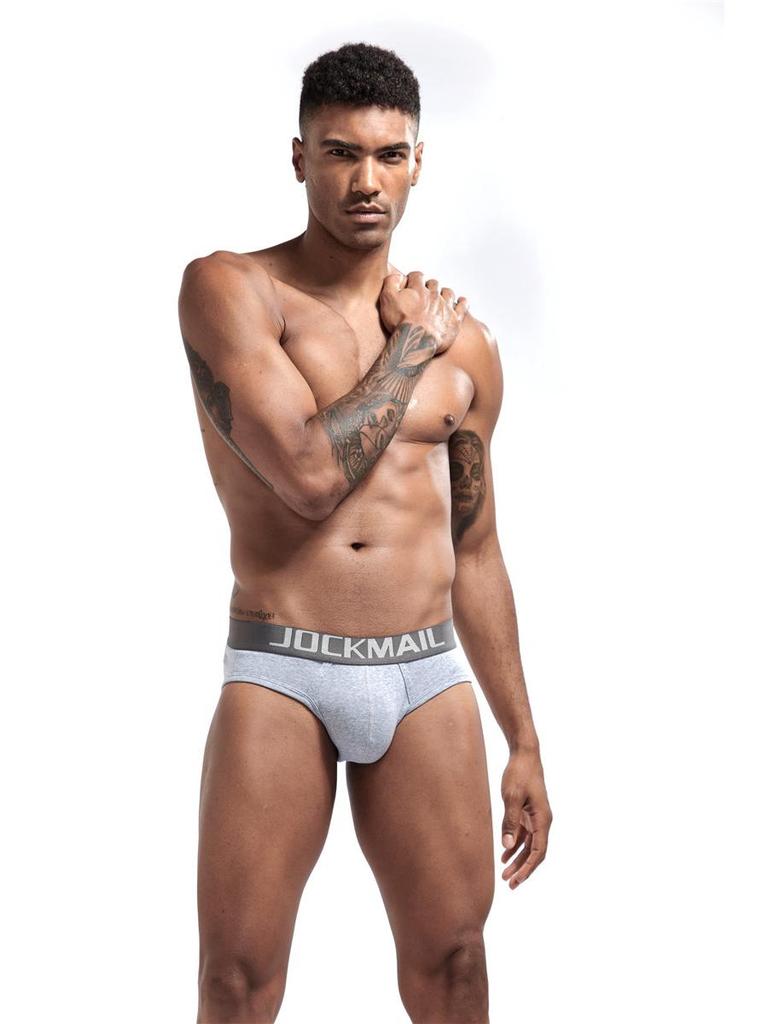 JOCKMAIL Men's Low Rise Combed Cotton Jockstrap Briefs with U-Pouch