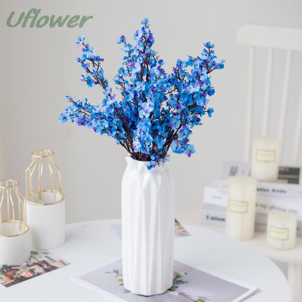 1PC Long Baby's Breath Artificial Plant Christmas Decor Vase Fake Plastic Flowers for Home Party Wedding Decor