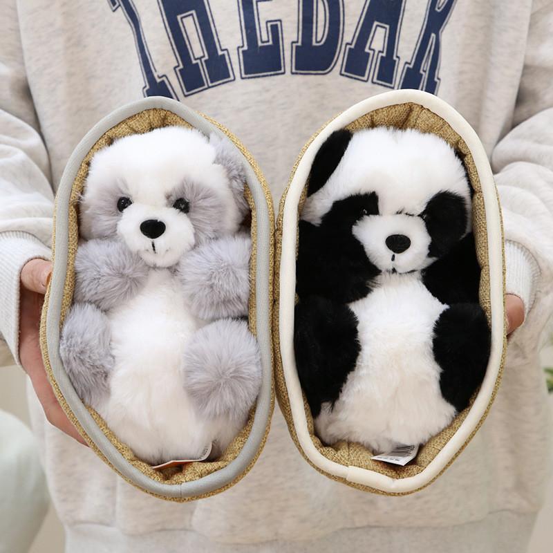 Süßes Waschbär-Stofftier Panda Kuscheltier Puppe Weiches Kreatives Geschenk für Hundebett
