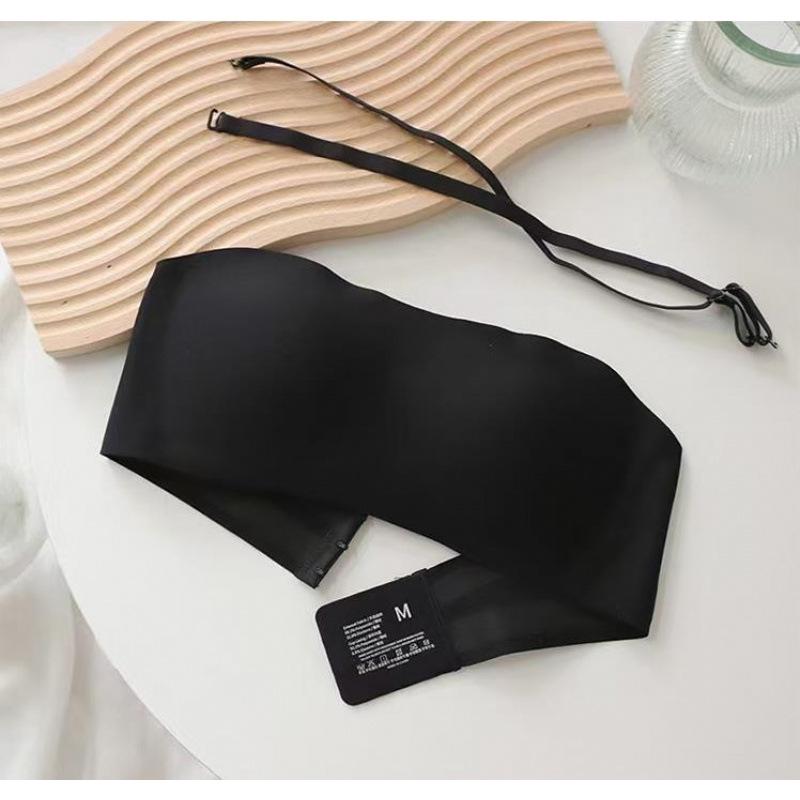 Nahtloses trägerloses Bandeau mit rutschfestem Geleistreifen für Damen, Schönes Rückendesign, Ideal für kleine Brüste