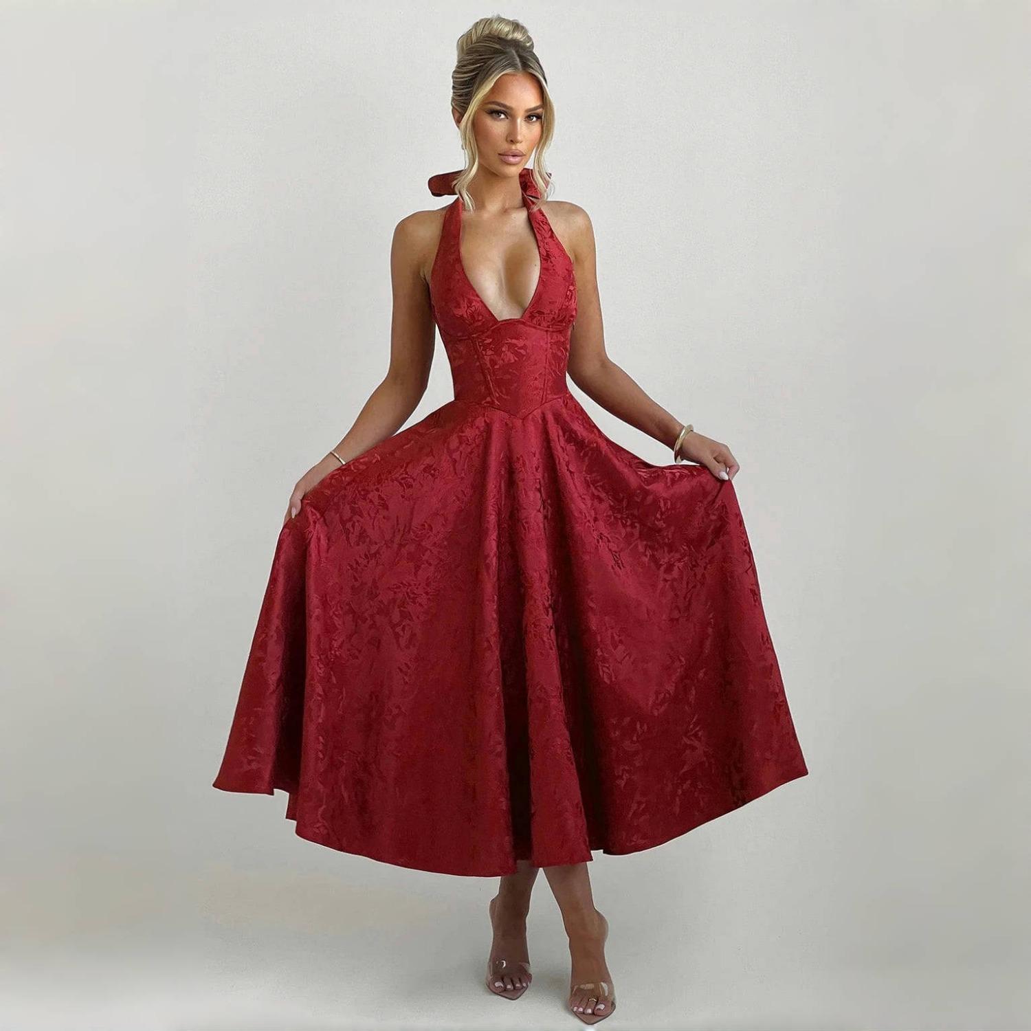 

LYRIA Белое жаккардовое плиссированное вечернее платье для вечеринки Женские платья С открытой спиной Элегантное сексуальное платье Бодикон Длинное платье Vestidos S