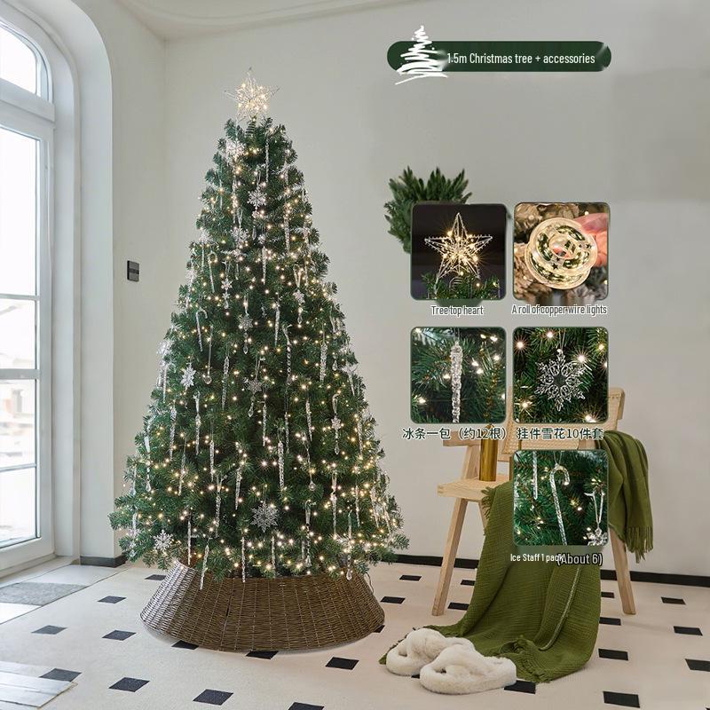 2025 Large High-End Christmas Tree DIY Living Room Decorations