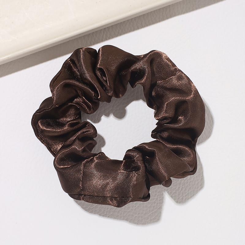 1Pc Satin Large Scrunchies Rubber Bands Hair Ties Elastic Simple Pure Color For Women Girls Scrunchies Hair Tie
