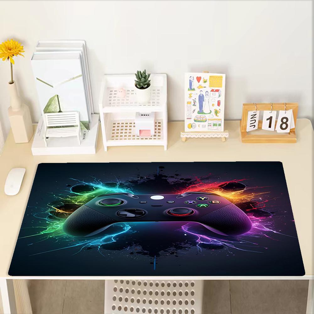Game Controller Theme Mouse Pad, Non Slip Rubber Base, Multifunctional Office & Home Decor, Perfect for Workspace Personalization.