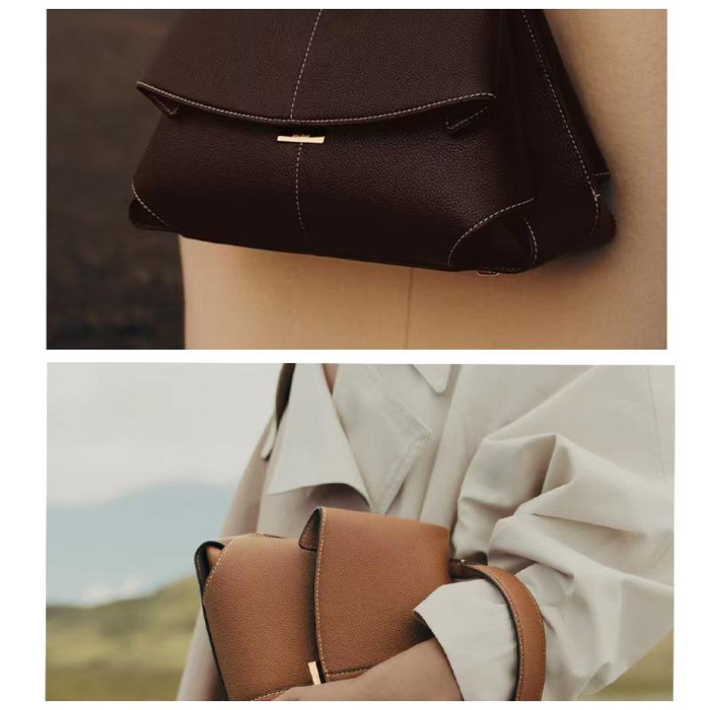 1PC Smile Bag French Bolingen Niche Leather Women's Bag Premium Folded Handbag Crossbody Bag Women's Bag