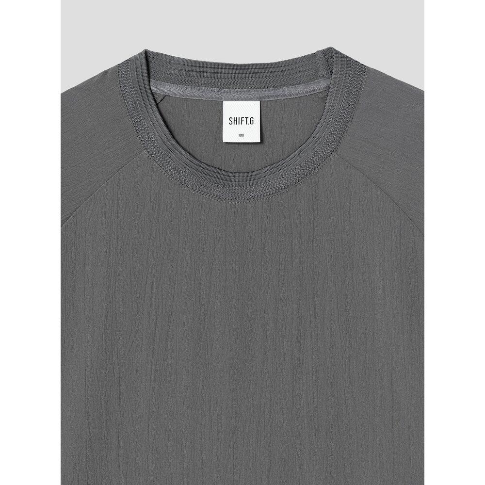 SHIFT.G Woven Overfit Round T Ash