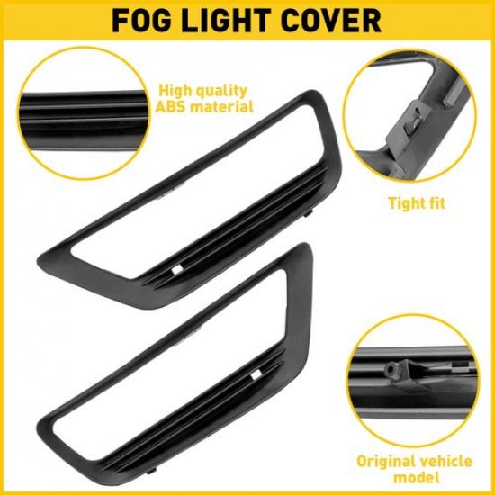 Driver & Passenger Side Fog Light Cover For 2013-2015 Honda Accord W/ Fog Light