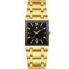 Wwoor Hold Love Square Men'S Steel Strap Watch Quartz Watch Waterproof Business Men