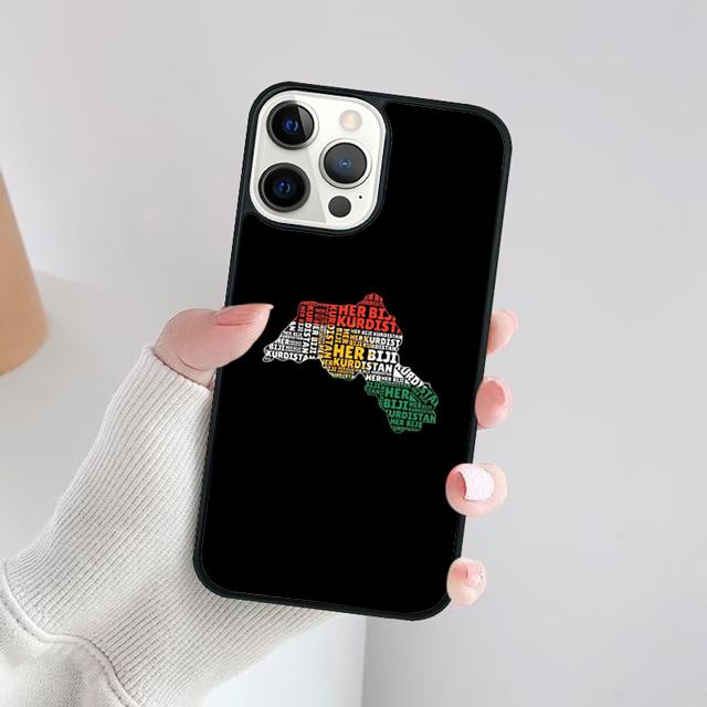 Kurdistan Flag Phone Case Cover For iPhone 17 Air 16 15 14 Plus Apple 16 11 12 13 Pro Max Coque