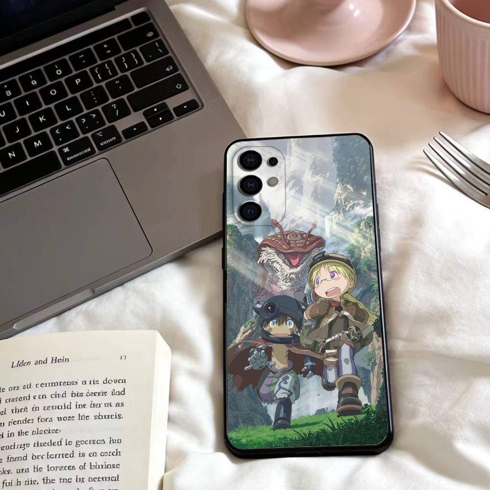 

Чехол для телефона Аниме M-Made In Abyss Для Samsung S25,24,23,22,30,21,10,9,Ultra,Plus,Lite,FE,4,5 G Мягкий Черный Чехол Samsung S25Plus