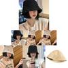 Elegant Uv Protection Fisherman Hat Womens Large Head Summer Vacation Hat