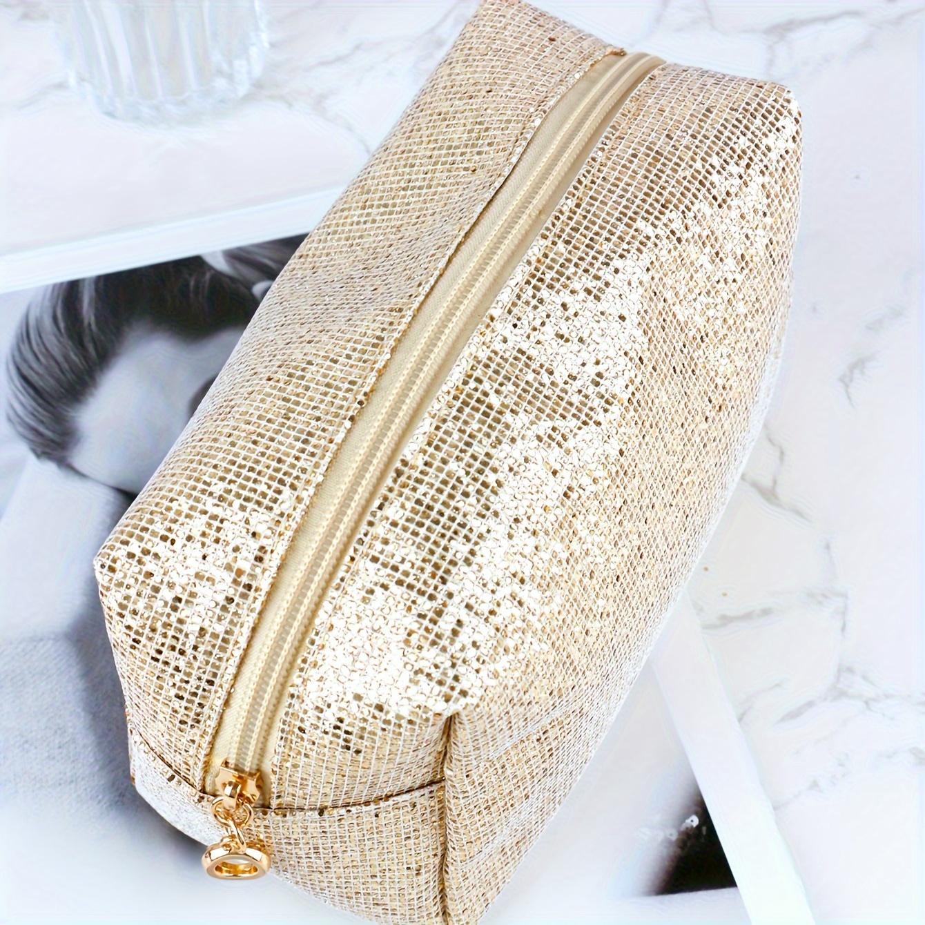 

1 шт. блестящая косметичка с леопардовым принтом, дорожная косметичка, блестящий пенал для студента, подарочная косметичка, дорожная сумка для хранения, рождественский подарок Silvery Flash