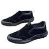 Spring Men's Shoes Round Head Korean Version Trend Casual Work Work Shoes One Pedal Labor Insurance Shoes Men's Shoes