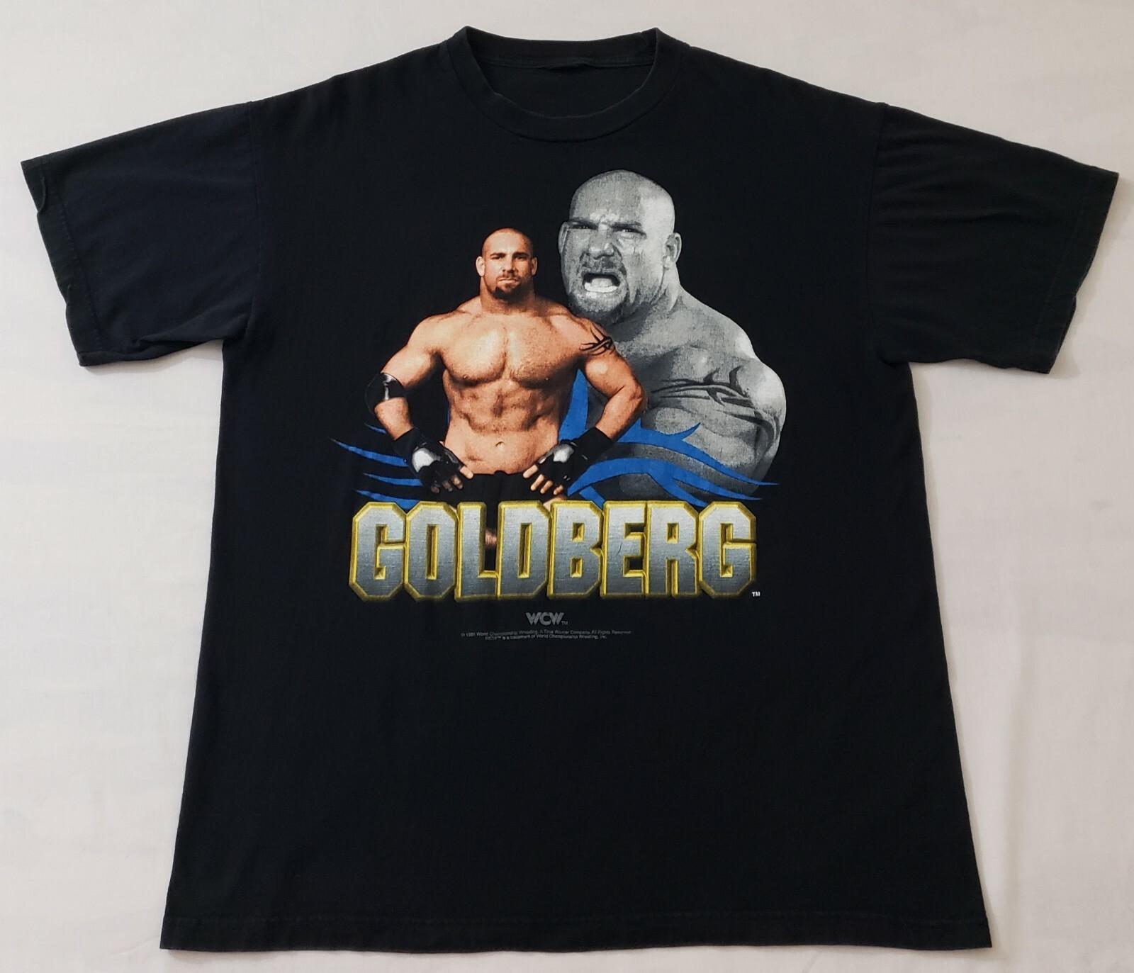 Vintage 1998 Goldberg WCW Wrestling Promo T-Shirt Sz Large Authentic Licensed XXXL