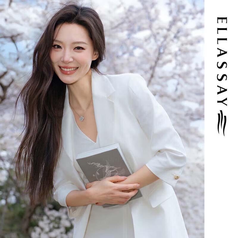 ELLASSAY Women's Minimalist Single-Button Blazer