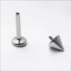 F-136 Titanium Internal Thread Lip and Ear Studs - Cone Shape Devil Piercing Jewelry