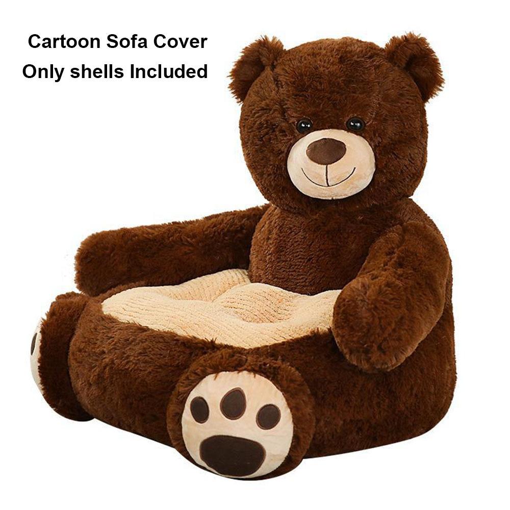 Small Panda Cartoon Sofa Chair Soft Cartoon Lazy Sofa Cover  For Boys and Girls