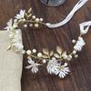 Ribbon Daisy Flower Pearl Headband Garlands Hairband Tiaras