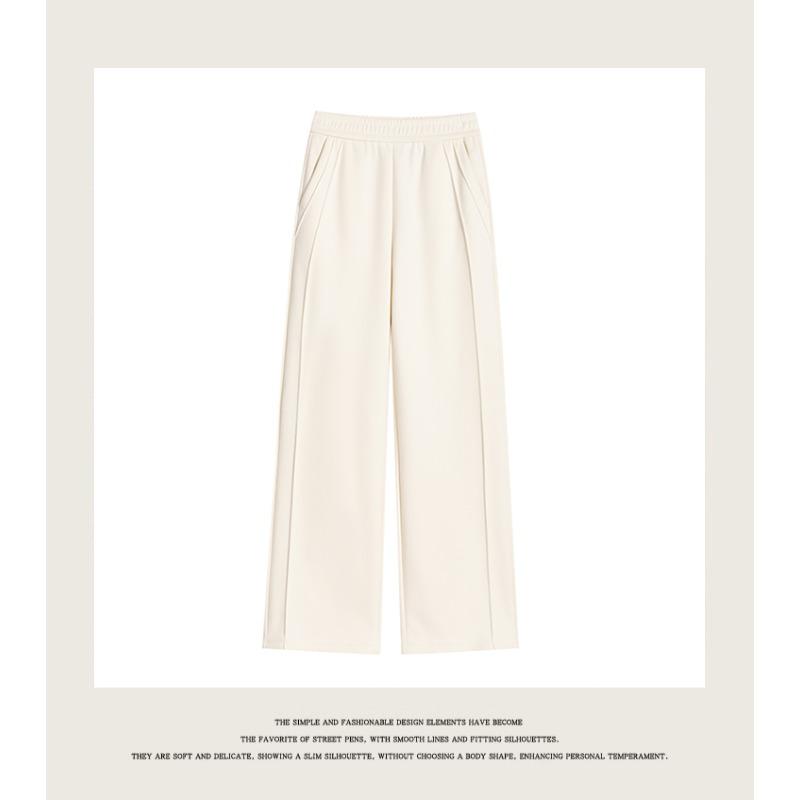 DIMANAF Autumn Winter Plus Size Women Pants Lady Long Pants Loose Casual Oversized Bottoms Thick Knitted