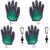 Fishing Glove With Magnet Release, Fisherman Professional Cut Proof Puncture Proof Fishing Gloves, Fish Handling Gloves With Strong Magnetic Buckle Fo