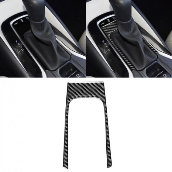 1x Real Carbon Fiber Central Gear Shift Panel Cover For Toyota Corolla -