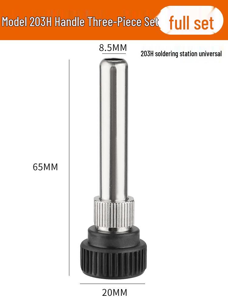 Accesorii Mâner Stație de Lipit 936: Set de 3 piese cu vârf de fier 907 cu manșon din oțel inoxidabil 203/205H